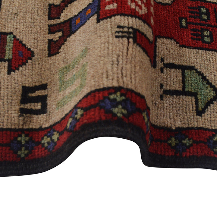 Hand Made Animal Pictorial Area Carpet  3' 1" x 4' 11" - No. AL23997