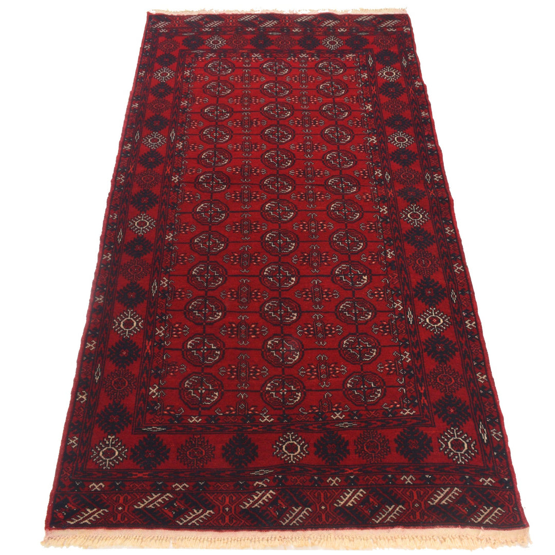 Hand Knotted Bokhara Runner Carpet 2' 10" x 5' 8" - No. AL76212