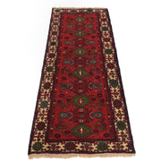 Red Bokhara Runner Rug 2' 4" x 5' 9" - No. AL28514