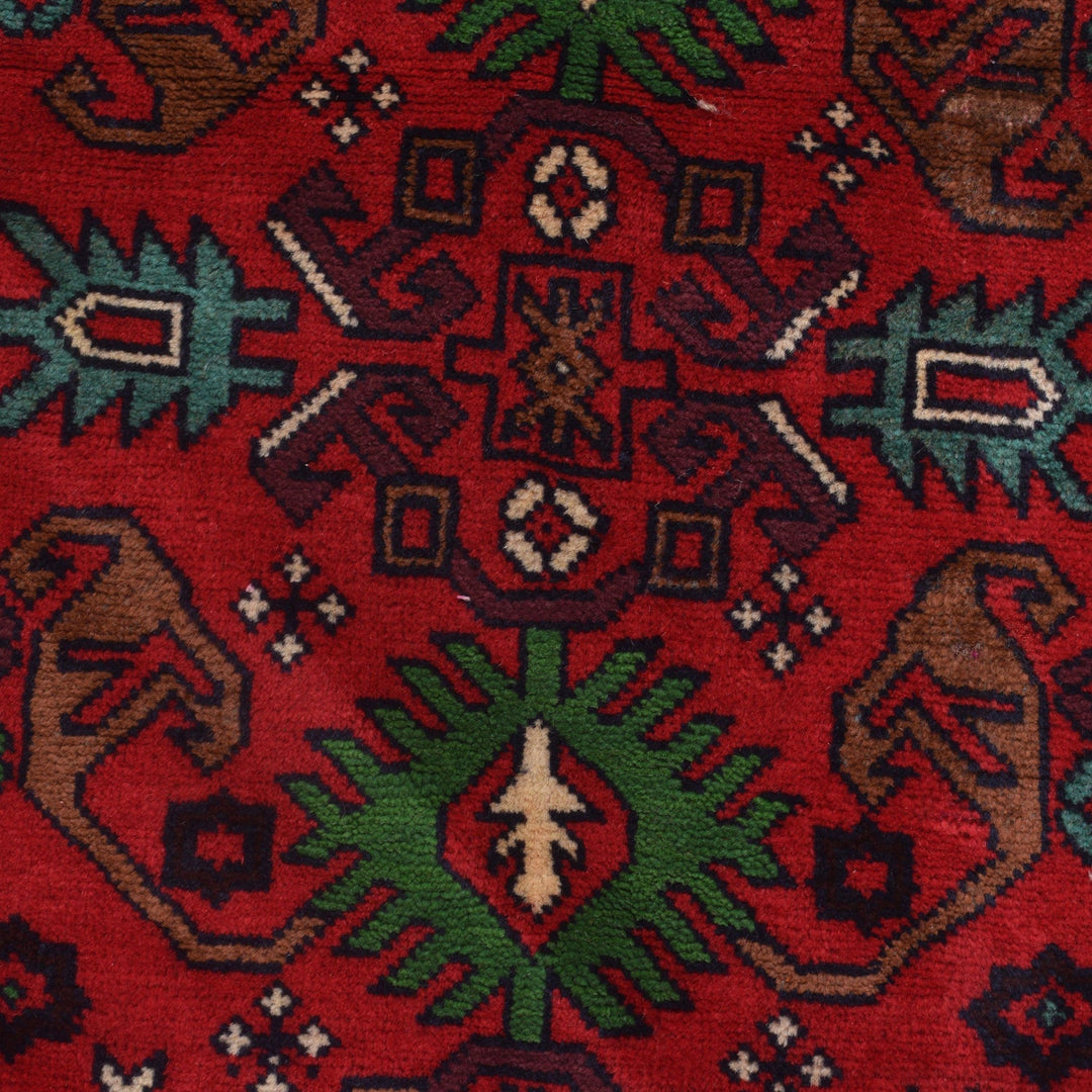 Red Bokhara Runner Rug 2' 4" x 5' 9" - No. AL28514