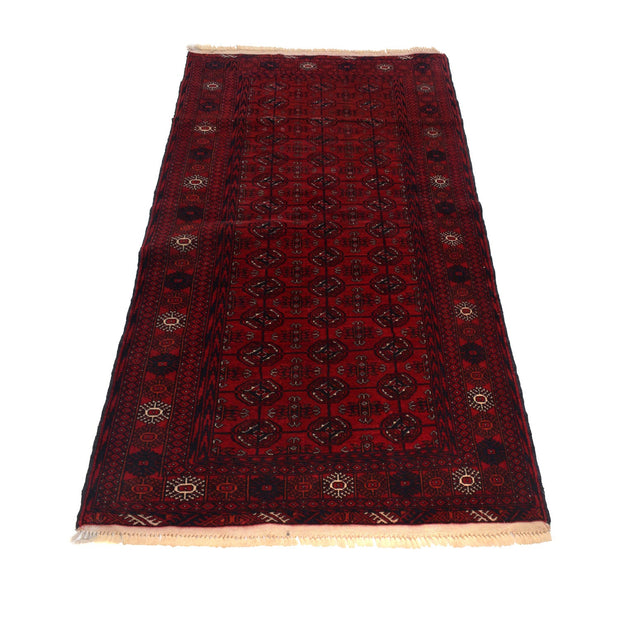 Maroon Bokhara Runner Rug 2' 11" x 5' 5" - No. AL47302