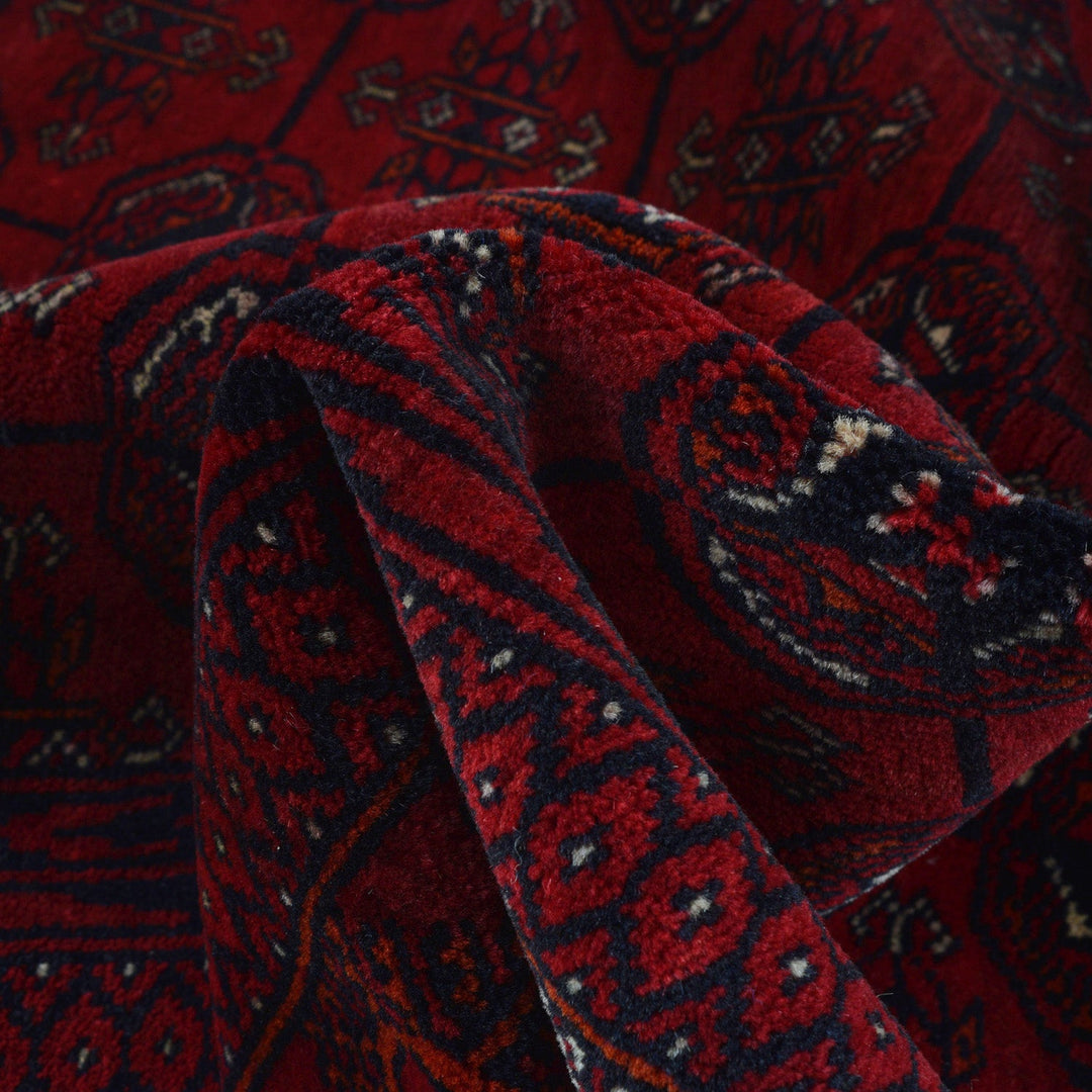 Maroon Bokhara Runner Rug 2' 11" x 5' 5" - No. AL47302