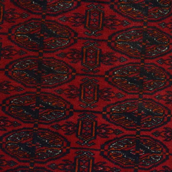 Dark Red Bokhara Runner Rug 2' 8" x 6' 1" - No. AL88760