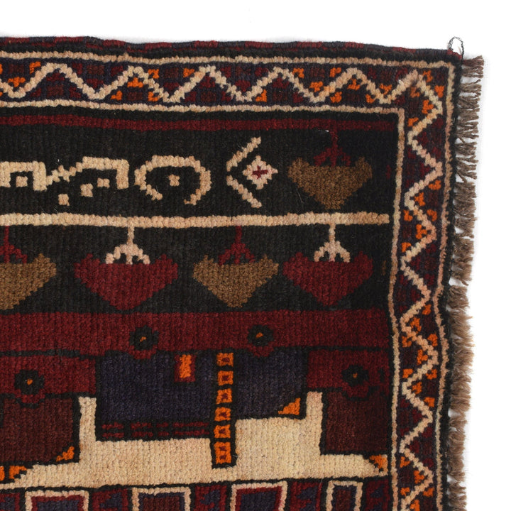 Handmade Picture Area Rug  3' 0" x 4' 9" - No. AL10007