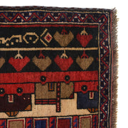 Handmade Picture Area Rug  2' 11" x 4' 10" - No. AL86832