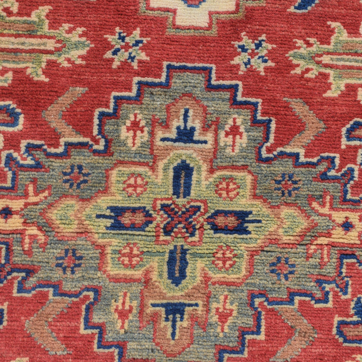 Red Kazak Rug 3' 5" x 4' 10" - No. AL27387