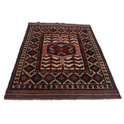 Handmade Barjista Kilim Rug 4' 5" x 5' 12" - No. AL41573