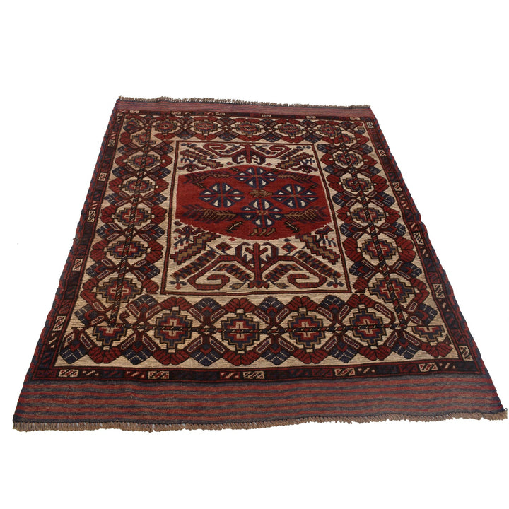 Handmade Barjista Kilim Rug 4' 2" x 5' 10" - No. AL21049
