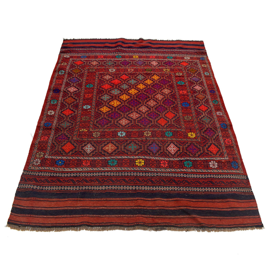 Afghan Laghari Kilim 4' 9" x 7' 3" - No. AL96434