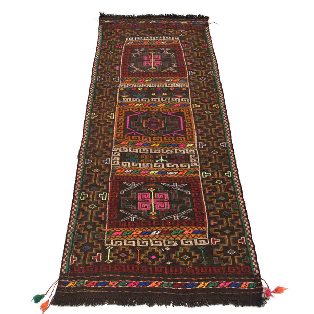 Hand Knotted Sufra Kilem Runner 2' 0" x 5' 5" - No. AL85122