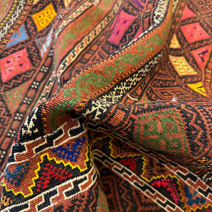 Afghan Kilim Rug 5' 2" x 8' 0" Flat-Weave | No. AL26829
