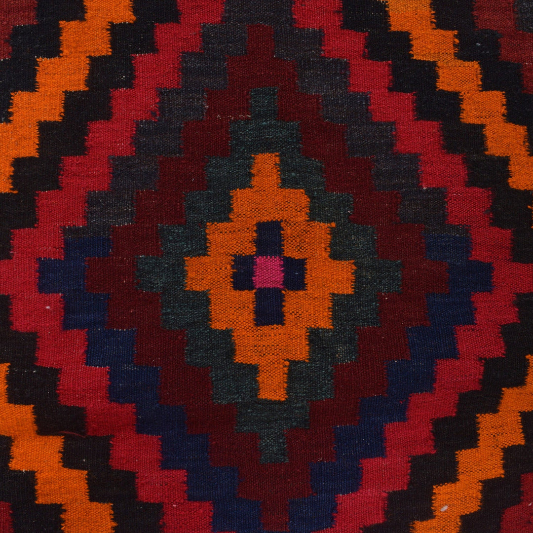 Afghan Vintage Kilim Runner 3' 5" x 11' 5" - No. AL78069