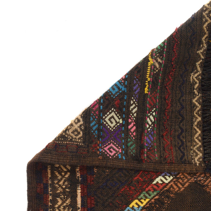 Afghan Suzani Kilim Runner 2' 0" x 6' 1" Flat-Weave pattern