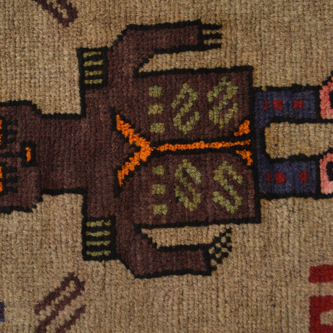 Hand Made Animal Pictoral Area Carpet 2' 10" x 4' 8" - No. AL10360