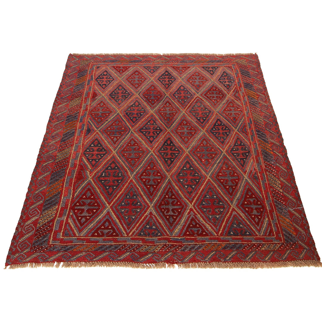 Red Mashwani Area Rug 3' 11" x 4' 0" - No. AL55154