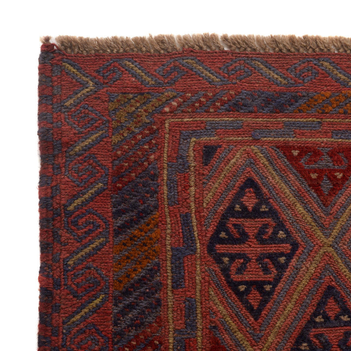 Red Mashwani Area Rug 3' 11" x 4' 0" - No. AL55154