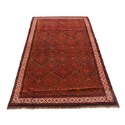 Red Color Baluchi Rug 4' 6" x 7' 5" - No. AL74212