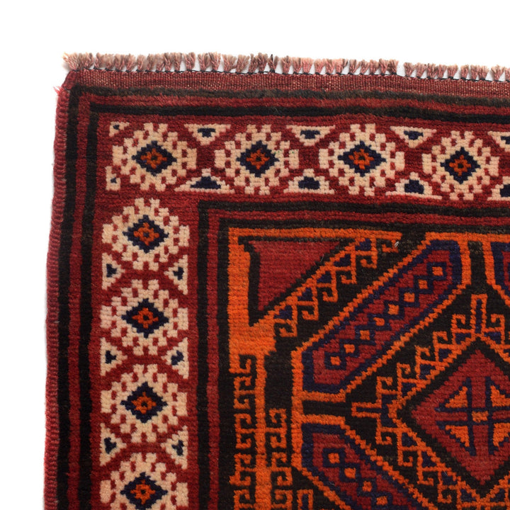 Red Color Baluchi Rug 4' 6" x 7' 5" - No. AL74212