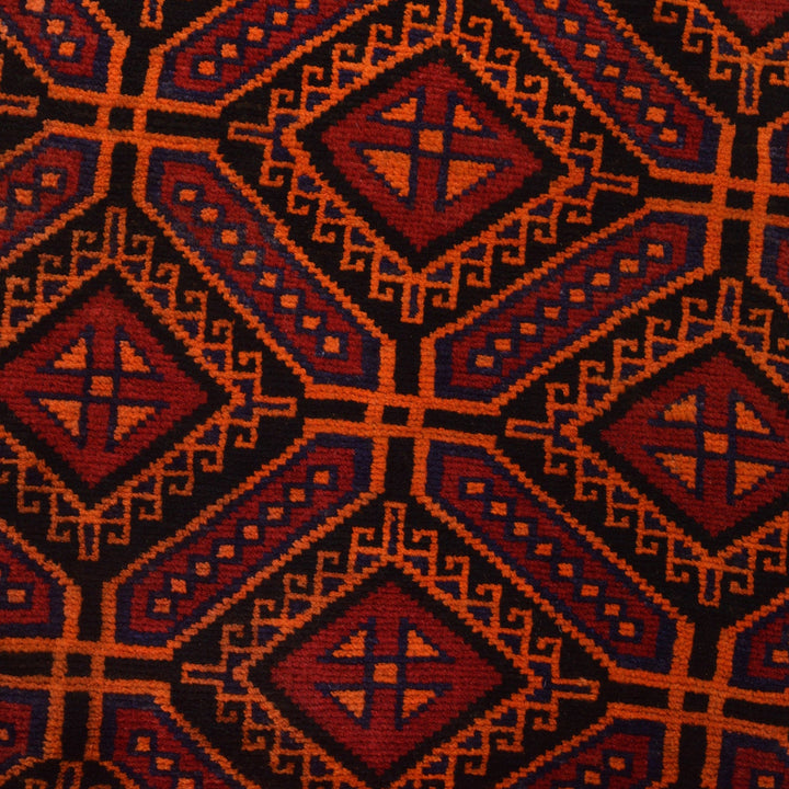 Red Color Baluchi Rug 4' 6" x 7' 5" - No. AL74212