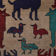 Hand Made Animal Pictorial Area Carpet 4' 6" x 6' 1" - No. AL54939