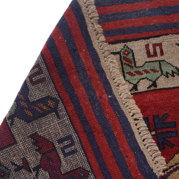 Hand Knotted Birds Pictorial Area Rug 4' 4" x 6' 2" - No. AL99825