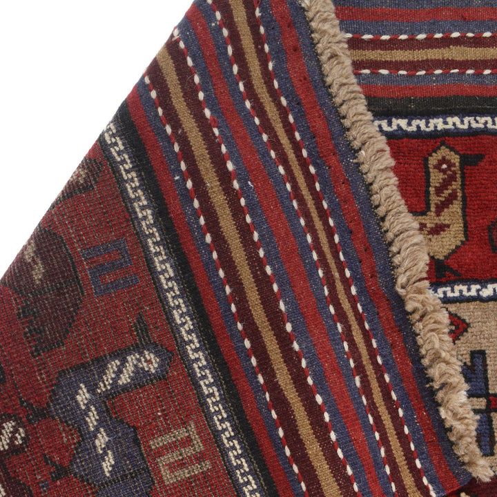 Hand Knotted Birds Pictorial Area Rug 3' 11" x 6' 2" - No. AL86408