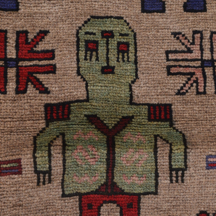 Hand Made Animal Pictoral Area Carpet 3' 1" x 4' 10" - No. AL79430