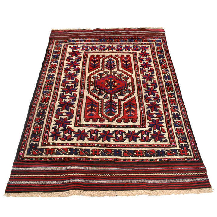 Handmade Barjista Kilim Rug 4' 2" x 6' 1" - No. AL83171
