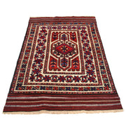 Handmade Barjista Kilim Rug 4' 2" x 6' 1" - No. AL83171
