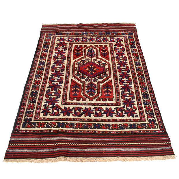 Handmade Barjista Kilim Rug 4' 2" x 6' 1" - No. AL83171