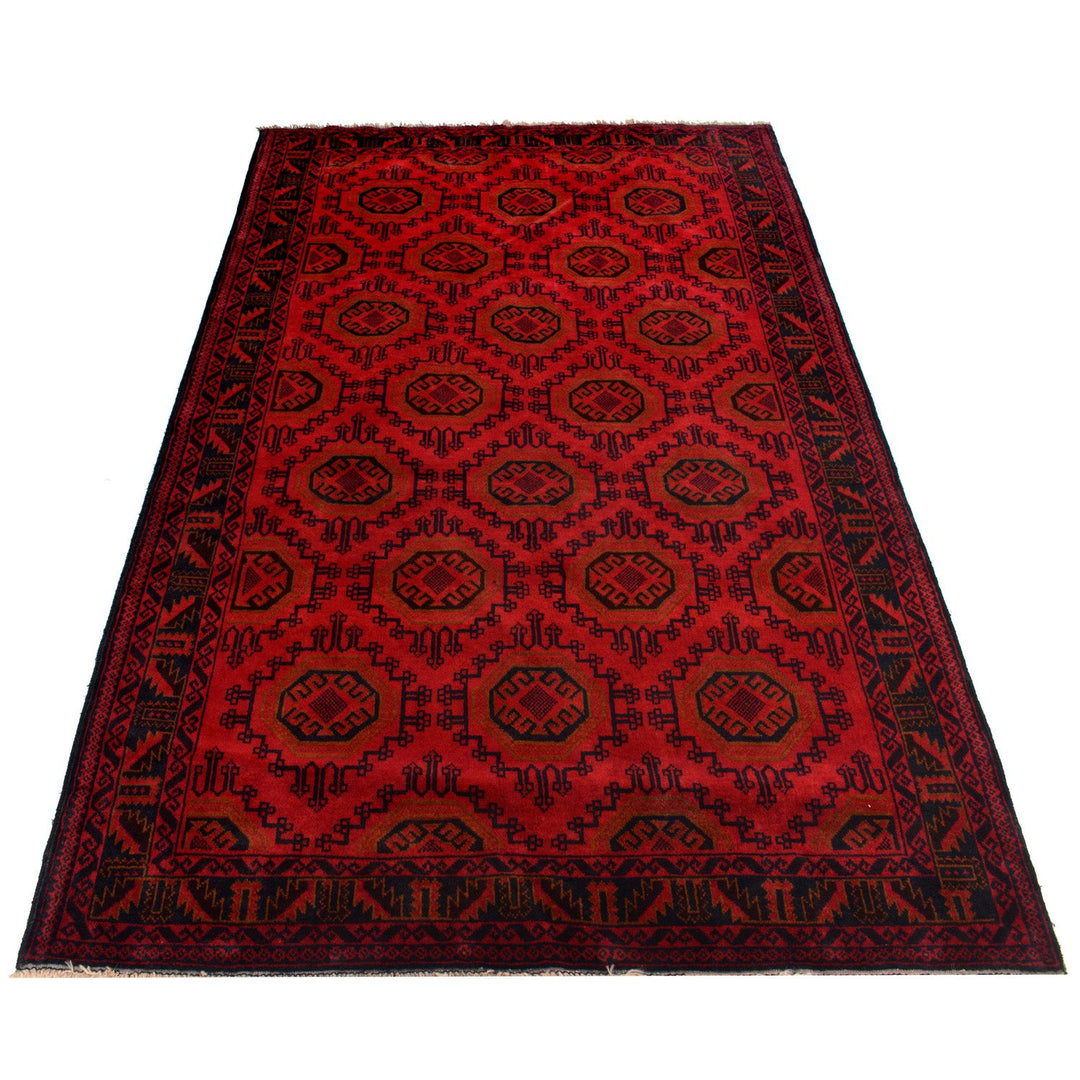 Red Color Baluchi Rug 4' 4" x 6' 10" - No. AL48678