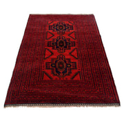 Traditional Baloch Rug 4' 1" x 6' 1" - No. AL61467