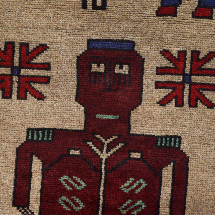 Hand Made Animal Pictorial Area Carpet 4' 6" x 6' 0" - No. AL33977