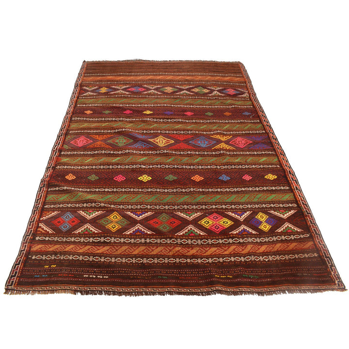 Traditional Flat Weave Kilim 5' 1" x 7' 8" - No. AL88919