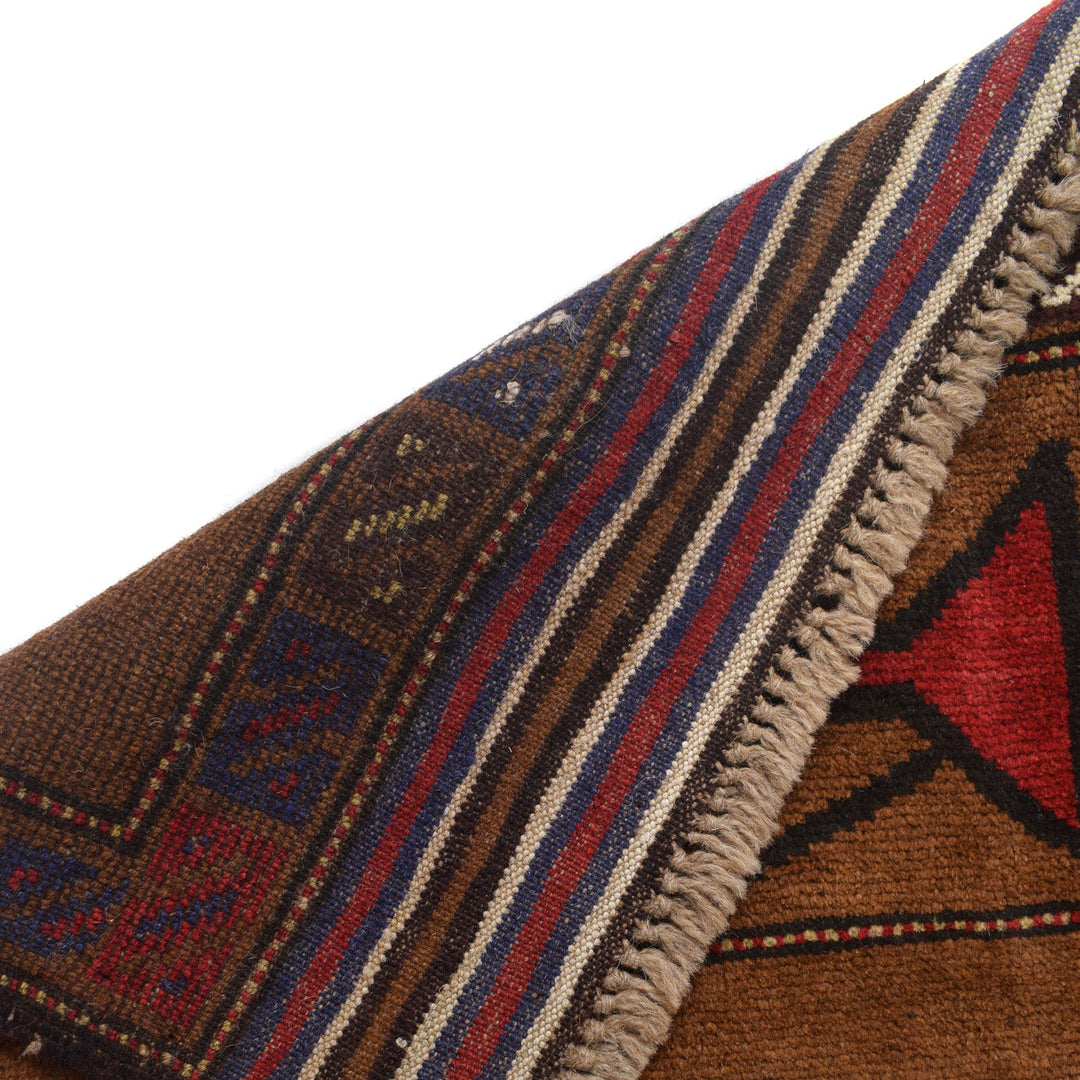 Authentic Afghan War Area Rug 3' 3" x 4' 9" - No. AL52990