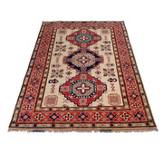 Hand Knotted Kazak Oriental Rug 4' 3" x 6' 2" - No. AL74323