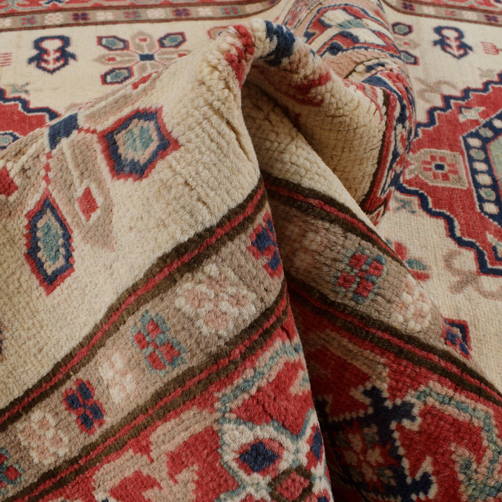 Hand Knotted Kazak Oriental Rug 4' 3" x 6' 2" - No. AL74323