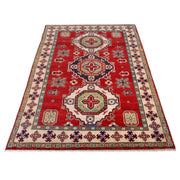 Hand knotted Kazak Carpet 4' 1" x 5' 10" - No. AL14859