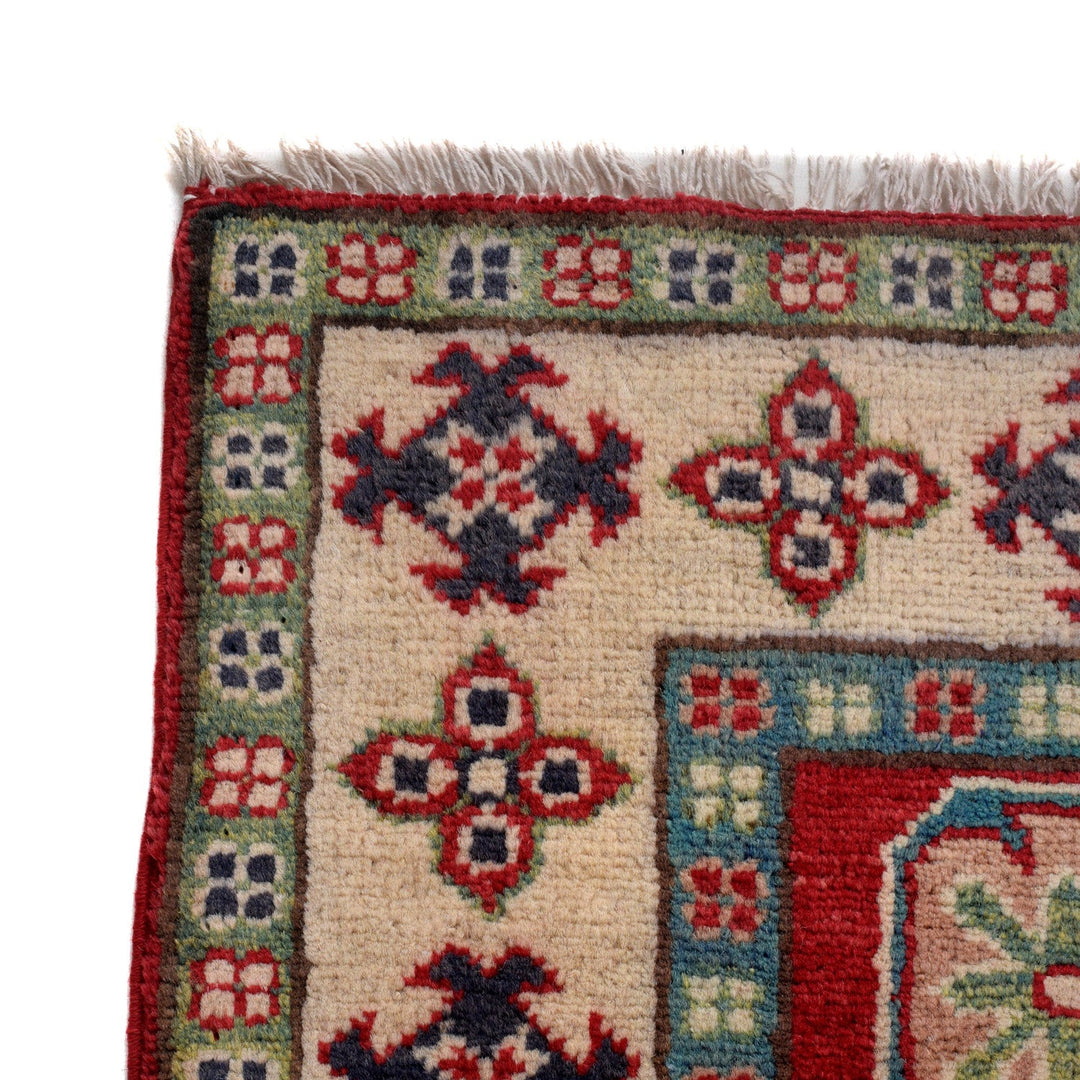 Hand knotted Kazak Carpet 4' 1" x 5' 10" - No. AL14859