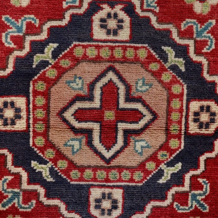 Hand knotted Kazak Carpet 4' 1" x 5' 10" - No. AL14859