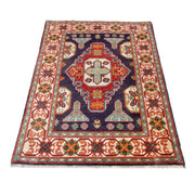 Hand Knotted Kazak Oriental Rug 3' 3" x 4' 11" - No. AL34699