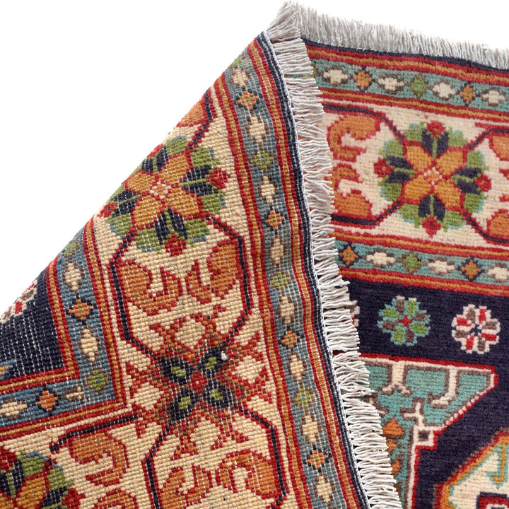 Hand Knotted Kazak Oriental Rug 3' 3" x 4' 11" - No. AL34699