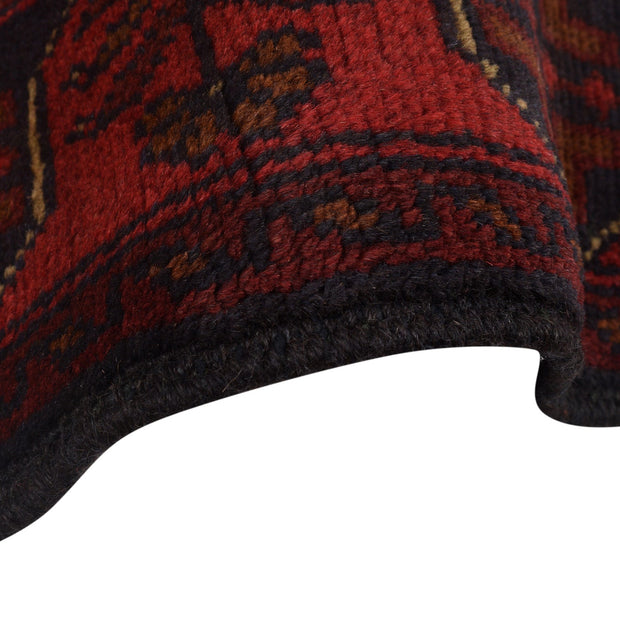 Red Color Afghan Area Runner Rug 2' 9" x 9' 9" - No. AL80387