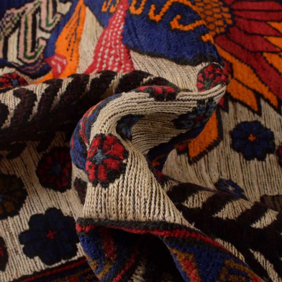 Handmade Barjista Kilim Rug 3' 10" x 6' 1" - No. AL57733