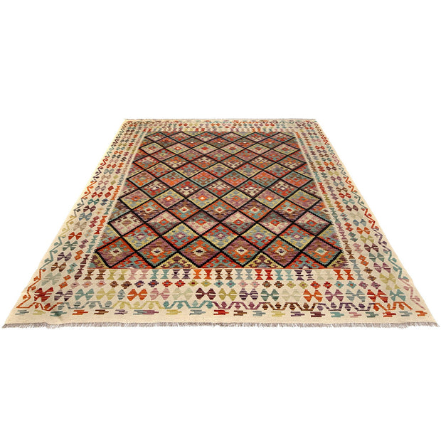 Handmade Turkish Design Wool Kilim 8' 7" x 9' 9" - No. AL23554