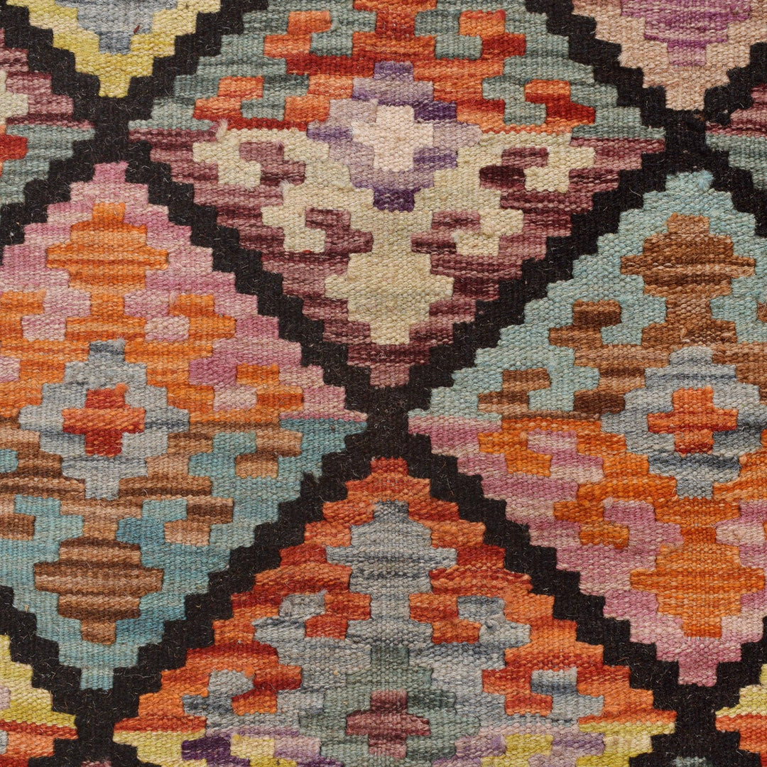 Handmade Turkish Design Wool Kilim 8' 7" x 9' 9" - No. AL23554