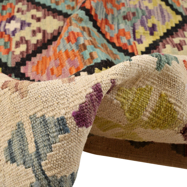 Handmade Turkish Design Wool Kilim 8' 7" x 9' 9" - No. AL23554