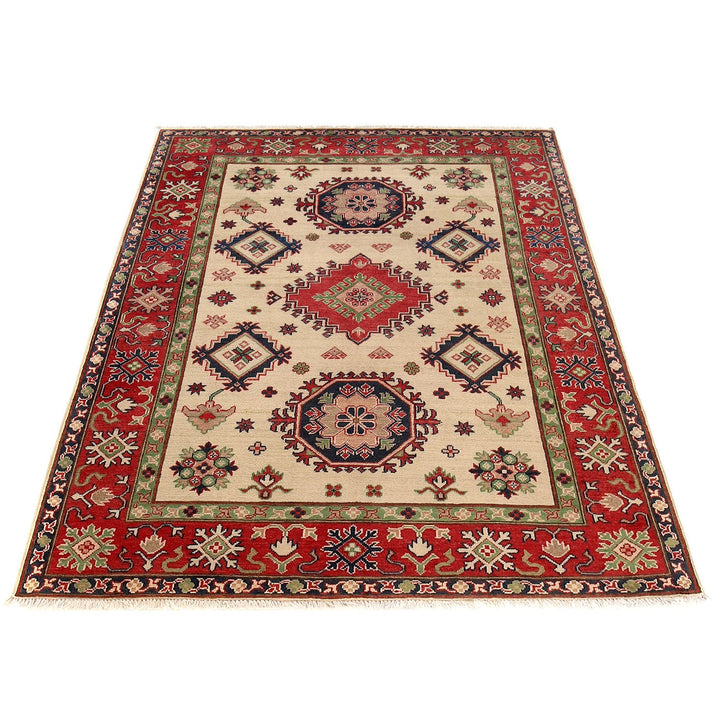 Ivory Color Kazak Rug 5' 0" x 6' 5" - No. AL77277