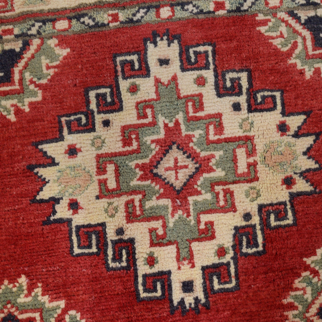 Red Color Kazak Rug 2' 9" x 3' 11" - No. AL50323