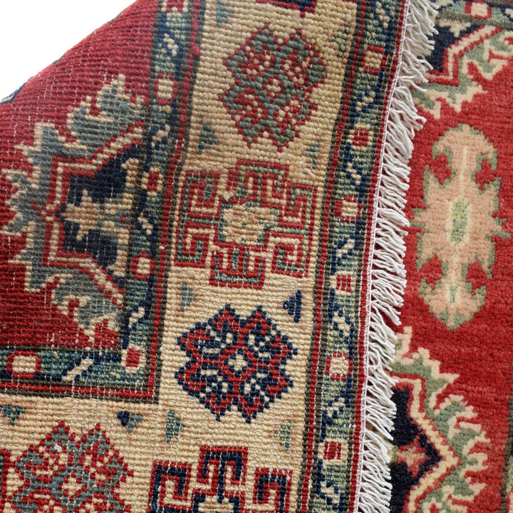 Red Color Kazak Rug 2' 9" x 3' 11" - No. AL50323